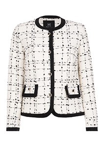 Tiffany Production Ženski sako od buklea sa imitacijom džepova